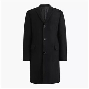 NEW! J Crew Men's black Thompson wool peacoat topcoat‎ Size 40